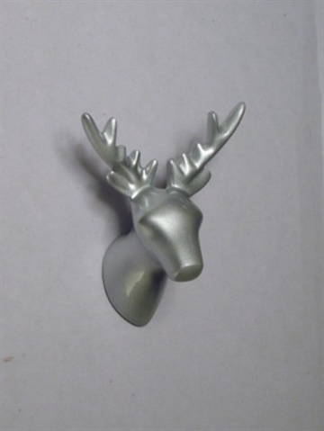 Dear Deer - knage, design Jorine Oosterhoff, sølvlakeret polystone og metal m. indstøbt skrue (inkl.plug).
