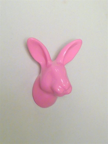 Dear Bunny - knage, design Jorine Oosterhoff, pinklakeret polystone og metal m. indstøbt skrue (inkl. plug). 