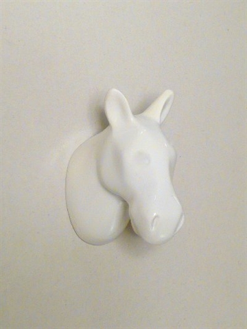Dear Horse - knage, design Jorine Oosterhoff, hvidlakeret polystone og metal m. indstøbt skrue (incl. plug). 