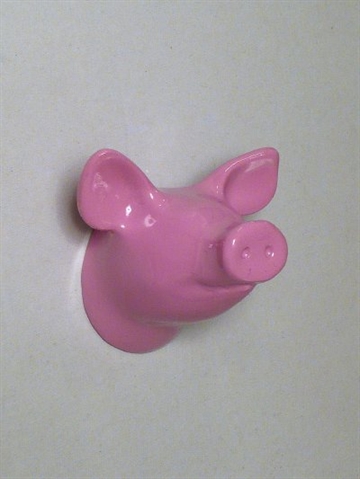 Dear Piggy - knage, design Jorine Oosterhoff, pinklakeret polystone og metal m. indstøbt skrue (incl. plug). 