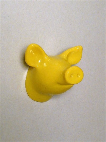 Dear Piggy - knage, design Jorine Oosterhoff, gullakeret polystone og metal m. indstøbt skrue (incl. plug). 