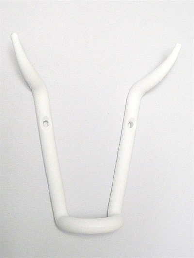Ferdinand - the bull knage, design John Brauer, forstærket nylon, mat hvid - ( plads til bøjler forneden ).