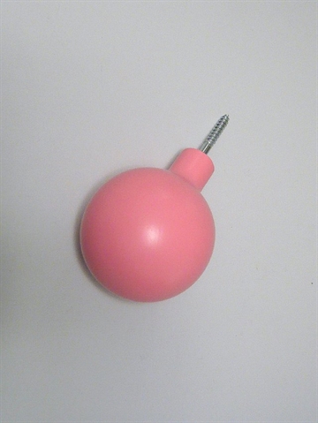 OHOOK - knage, designet af Anne Heinsvig & Christian Uldall, pink lakeret bøgetræ, lille.