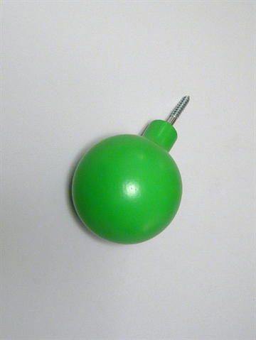 OHOOK - knage, designet af Anne Heinsvig & Christian Uldall, grøn lakeret bøgetræ, lille..