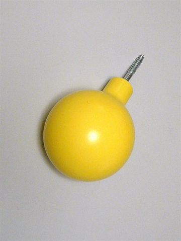 OHOOK - knage, designet af Anne Heinsvig & Christian Uldall, gul lakeret bøgetræ, mellem. 