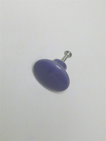 Hvælvet knop, mørkelilla porcelæn, lille.