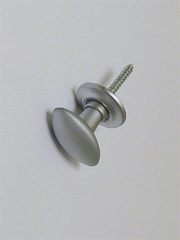 Oval aluminiumsbelagt metalknop knage - EGNET TIL VÆG.