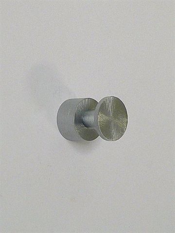 BB design - knopknage, børstet stål, flot finish - ( inkl. skrue og plug ) - EGNET TIL VÆG.