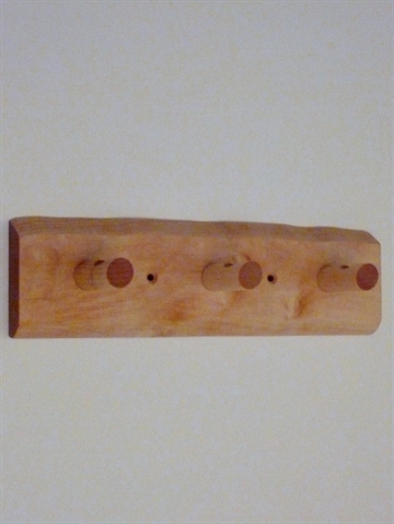 Birketræs knagerække m. 3 knager - 30,3 cm...