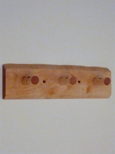 Birketræs knagerække m. 3 knager - 30,3 cm...