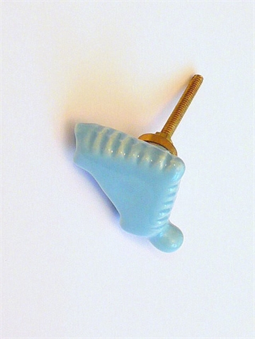 Blå dinosaur porcelænsknop.