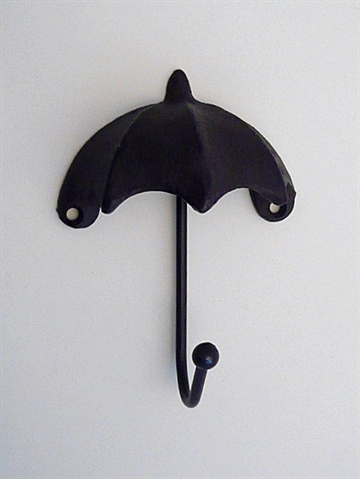 Paraply knage, mørkebrunt støbejern....