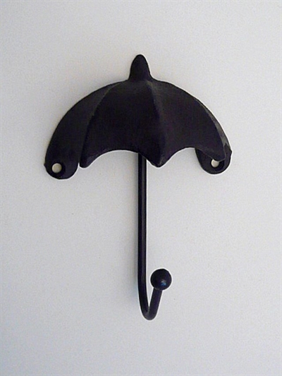 Paraply knage, mørkebrunt støbejern...