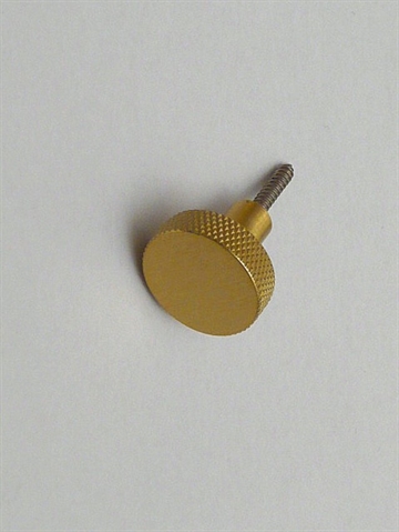 Klassisk knop knage m. mønster, messingbelagt metal, lille - EGNET TIL VÆG.