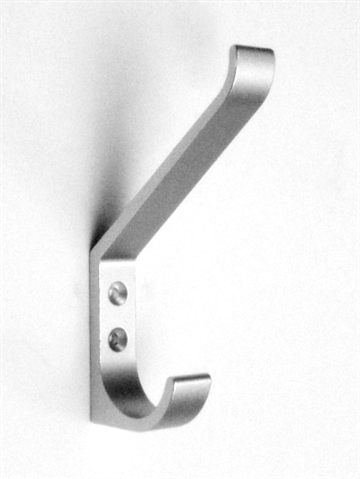 Stilren knage, BB design, mat aluminium ( inkl. skruer )..