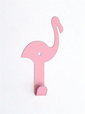 Flamingo knage, lyserødlak. metal.