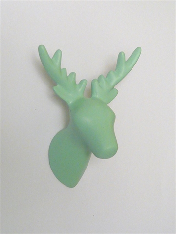 Dear Deer - knage, design Jorine Oosterhoff, mat vintage grøn polystone og metal m. indstøbt skrue (inkl. plug).